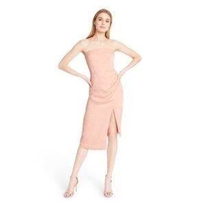 Cushnie For Target Gorgeous Blush Pink Strapless Dress With Side Slit